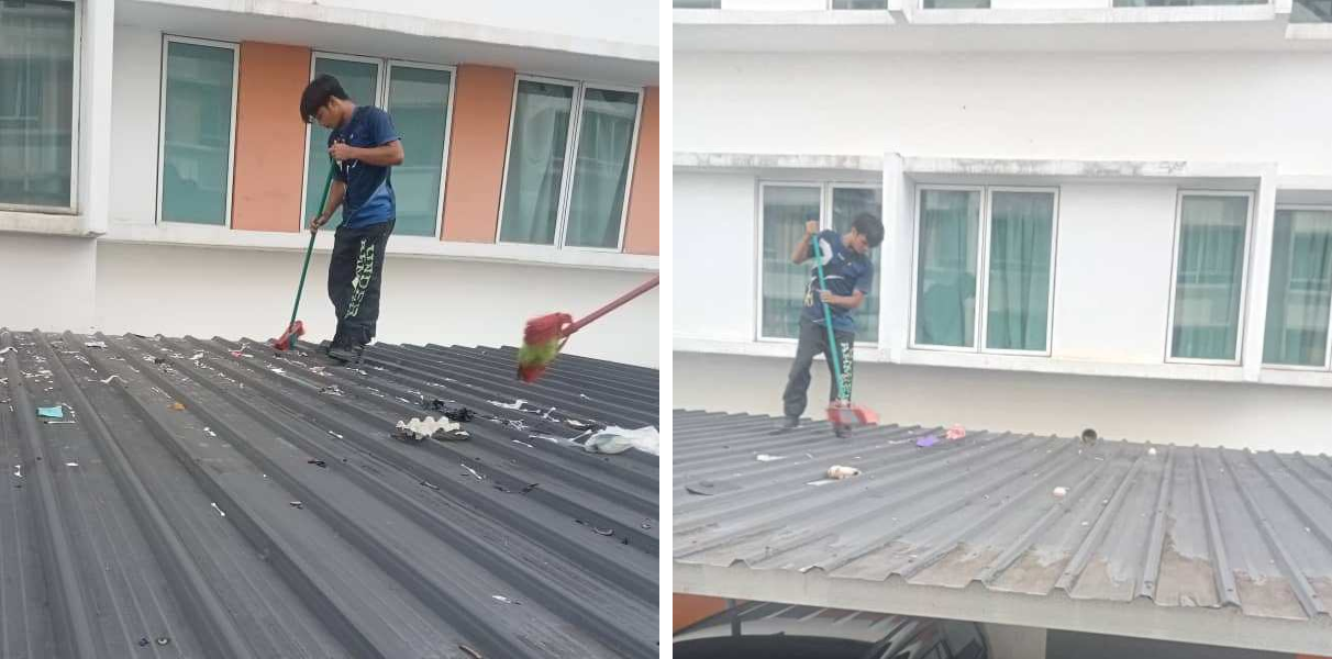 Maintenance Work - Roof Cleaning (2)