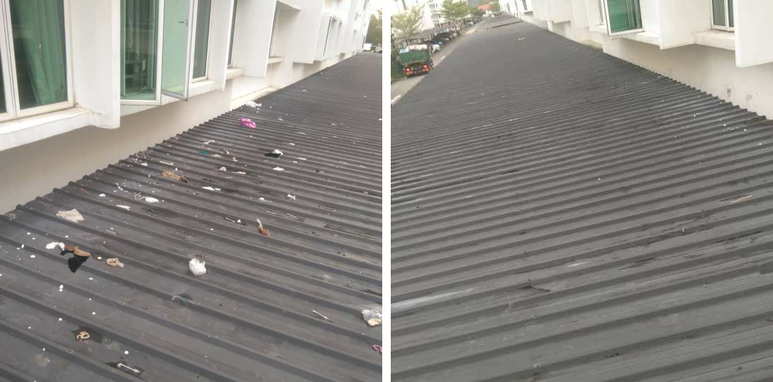 Maintenance Works - Cleaning Roof Top (15/11/2024)