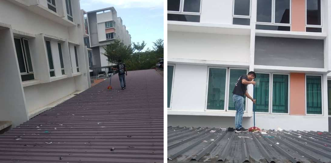 Maintenance Works - Roof Cleaning at Block 3G & 3E (03/10/2024)