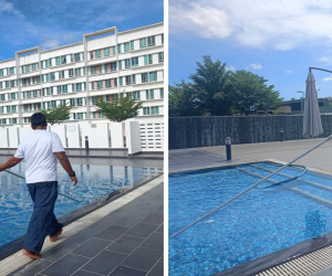 Maintenance Work - Cleaning Service at Swimming Pool